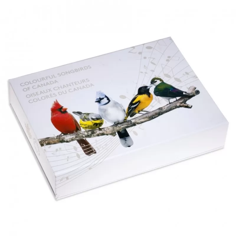 2015 Canadian $10 Colourful Songbirds of Canada 1/2 oz Fine Silver